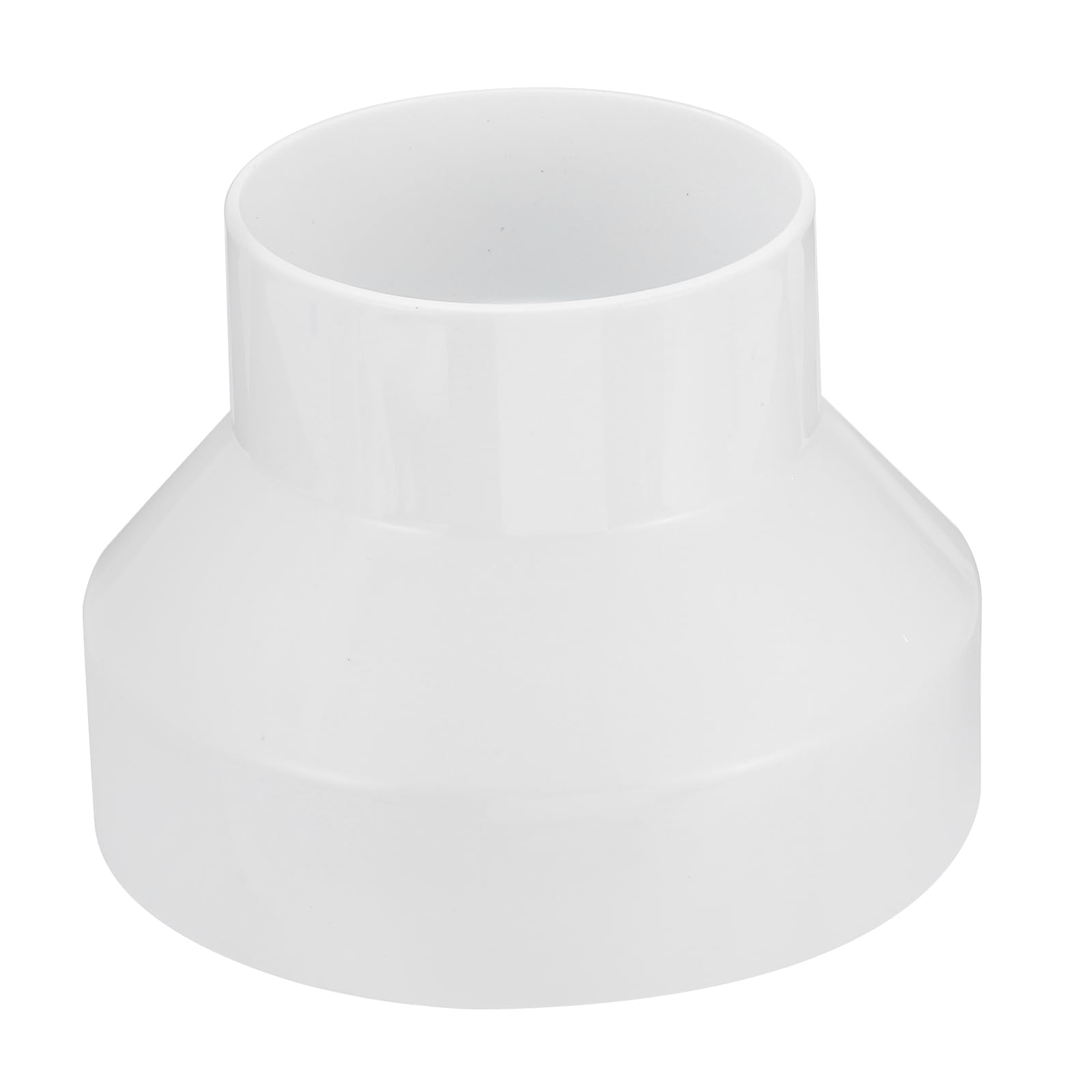 PATIKIL 6" to 4" Duct Reducer, Duct Connector Ducting Inline Adapter Increaser ABS Plastic Vent for HVAC Heating Cooling Air Ventilation (150-100mm)