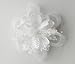 Coolr Fascinator Hair Clip Cocktail Headwear Flower Bridal Headpieces (White)