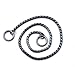 Pettom Heavy Duty Snake Chain Choke Metal Collar - Command Obedience Training Slip Collar for Dogs (S:3.0mm16 in, Black)