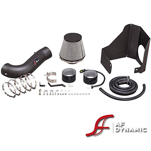 R&L Racing AF Dynamic Black Cold Air Filter Intake Kit Systems with Heat Shield for 2011-2017 Dodge 300C / Challenger/Charge