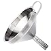 Joyfor Stainless Steel Funnel with Removable Detachable Strainer/Filter for Cooking,Flask Funnels for Essential Oils & Flask-Filling