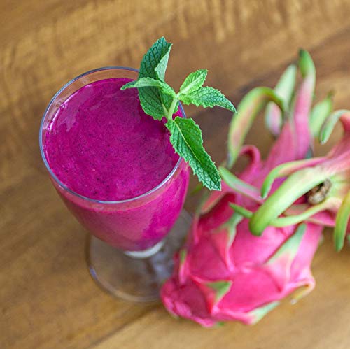 Pitaya Plus Organic Red Dragon Fruit Smoothie Pack. Frozen Puree Packets that are a Good Source of Fiber, Magnesium, Potassium, Iron & More. 14 oz (Pack of 15)