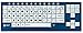 Chester Creek Ablenet BigBlu VisionBoard Large Keys Bluetooth Black Print on 1-in/2.5-cm White Keys