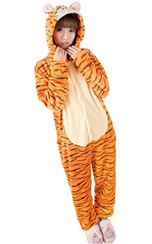 Adult long-sleeved flannel Tigger piece pajamas