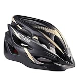 AUTLEAD Bike Helmet, Adult Helmet with Safety Rear Led Light and Detachable Liner, Adjustable Sport Cycling Helmets for Road & Mountain (22-24inches)