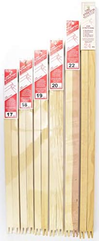 Stretcher Bars - Needlepoint, Cross Stitch, Crewel & Embroidery Frame 3/4" Hardwood (17 Inch Pair)