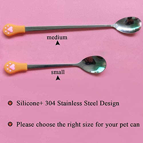 IVIA PET Food Can Spoon/ 4Pack/ Multiple Sizes Stainless Steel