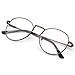 PenSee Oval Classic Retro Metal Frame Clear Lens Round Circle Eye Glasses