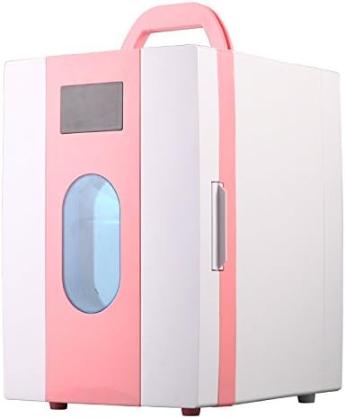 RIRI Portable Car Refrigerator 10L for Home and Car, pink