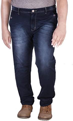 PRANKSTER Men's Denim Stretchable Black Faded Slim Fit Jeans
