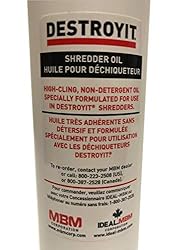MBM Destroyit Paper Shredder Oil