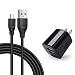 Android Charger Cable with Wall Plug, Dual Port USB Charger Cube with Phone Charger Cord Micro USB 6ft Compatible for Samsung Galaxy S7/J7 V/J7 Star/J8,Tab S2/A 8.0,Note5,Moto G5/G6 Play,LG Stylo 3/2