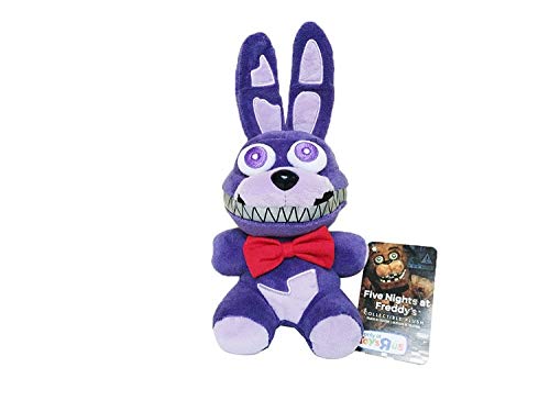 18CM Five Nights At Freddy's 4 Plush FNAF Foxy Chica Bonnie Golden Freddy Nightmare Fredbear Bear Plush Stuffed Toys Doll For Kids Gifts (purple,18cm)