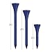 IZZO Golf Wood Golf Tees, 2.75 Inch, Dark Blue (Pack of 200)