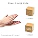 ZEYI Cube Alarm Clock,Portable Travel Clock,Wooden Design Desk Clock,Display Temperature,Date,Year, 3 Alarm Settings Best