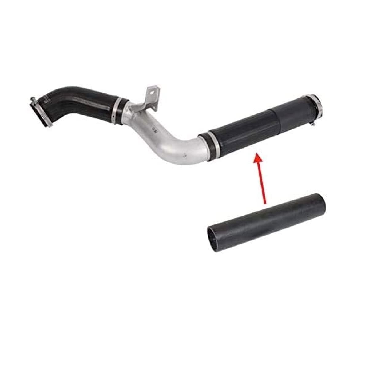 LEFT SIDE INTERCOOLER TURBO HOSE EXCEPT METAL PIPE COMPATIBLE WITH VAUXHALL OPEL ANTARA 2.2 CDTI. CHEVROLET CAPTIVA 2.2 CDTI. 95383819 , 95909218 , 95047790 , 95909219