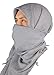 Mato & Hash Military Shemagh Tactical 100% Cotton Scarf Head Wrap - Silver CA2100-2