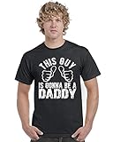 Artix A+ This Guy Is Gonna Be a Daddy Men T-Shirt Tee Large Black