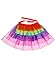 SATINIOR Womens Rainbow Tutu Skirt Layered Tulle Dancing Bustle Skirt for Cosplay Costume(Medium,Multicoloured)