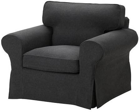 Ikea Ektorp Housse De Fauteuil Edsken Gris Foncé Amazon