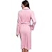 Silver Lilly Women's Robe - Plush Wrap Shawl Collar Kimono Bathrobe