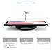 10W Fast Wireless Charger, 7.5W Qi Wireless Charging Pad for iPhone X, iPhone 8/8 Plus, Samsung Note 8 Galaxy S8/S8 Plus and all QI-Enabled Devices with QC3.0 Adapter DeepDream