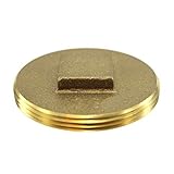 3-1/2" Brass Clean-Out Plug