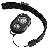Kizaen Wireless Bluetooth Camera Shutter Remote Control for Smartphones - Create Amazing Photos and Selfies - Compatible with All iOS and Android Devices with Bluetooth/Including Wrist Strap