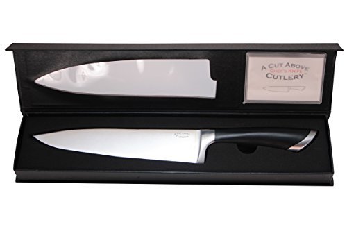 8 Inch Chef Knife from A Cut Above Cutlery, Razor-Sharp Stainless Steel Blade - Thumbnail 6