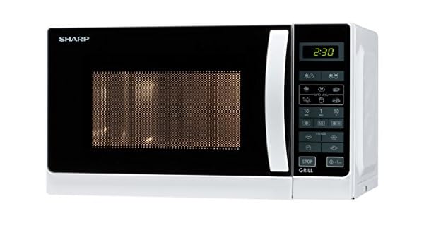 Sharp - Horno microondas con grill R-642WW, capacidad de 20 litros ...