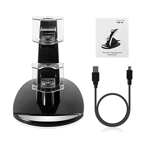Megadream PS4 Charging Station Dock - 4 Controller USB Charger for PlayStation 4, PS4 Slim & Pro