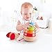 Hape Pepe Sound Stacker| Rainbow Wood Sound Stacker, Cute Puppy Animal Toy for Toddlers 12months and Up, Multi (E0448), L: 3.8, W: 3.8, H: 7.2 inch