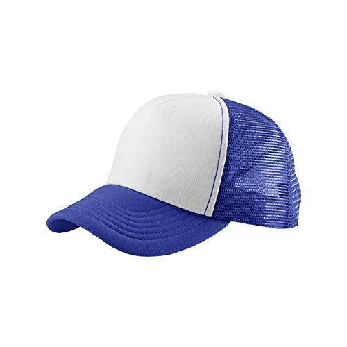 MG Unisex Summer Trucker Cap-6801B-Royal/White