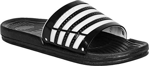 Dzvr Men's and Boy's Black/Blue Slippers and Flip Flops & Slides