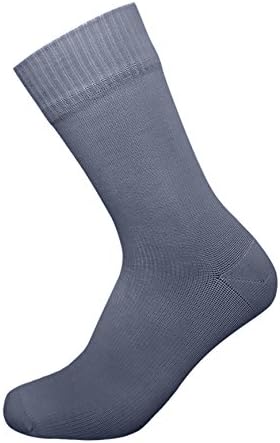 MULTI-USE 100% Waterproof Socks, Highly Breathable (S/M (US Men's 6-8, Women's 7-9.5), 2 Pairs, Grey)