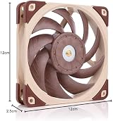 Noctua NF-A12x25 LS-PWM 120mm Silent Fan 4-Pin Brown Ultra Quiet view 9