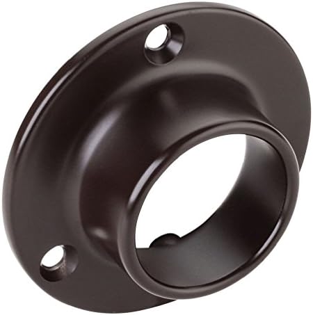 One-1-5/16"-Oil Rubbed Bronze-Closed Closet Bracket- For-1-1/4" Closet Rod-