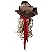 Disney Jack Sparrow Pirate Hat and Wig for Kids Pirates of The Caribbean: Dead Men Tell No Tales Brown