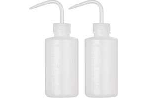 HOOMBOOM 2Pcs Tattoo Wash Bottle 250ml | 8oz Water Squirt Bottle for Succulent Watering & Medical Cleaning - White
