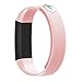 moreFit Fitness Tracker, Slim Touch Screen Activity Health Tracker Wearable Pedometer Smart Wristband, Black/Blush