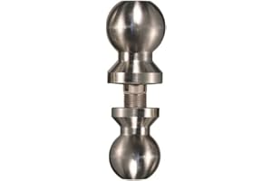Trimax - TDBC22516 -Double Tow Ball - 2" & 2-5/16" Chrome-Plated Steel, Fits Razor Steel Adjustable Hitches, 10,000 lbs Capacity, 1" Shank Diameter