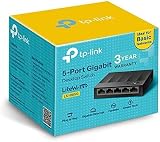 TP-Link LS1005G 5-Port Gigabit Ethernet Switch Hub Plug and Play Plastic Black view 6