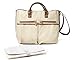 Wallaroo Baby Diaper Bag - Designer Tote For Mom - Deluxe Organizer With Built in Stroller Straps (Brown Stripe)