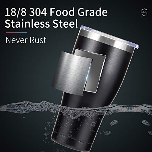 COKTIK 30oz Tumbler 4 Pack Double Wall Vacuum Insulated Travel Mug