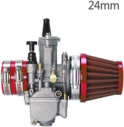 PWK 21 24 26 28 30 32 34mm Motorcycle Carburetor Air Filter Adapter Set for 50-250cc Racing Motos Go Kart Carbs With Power Jet