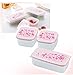 3 Piece Plastic Food Storage Containers with Pink Cherry blossoms Print Lids , Microwave and Dishwasher Safe