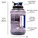 AP Sport Half Gallon Water Bottle with Filter | Lightweight Jug for Sports | Clear Nontoxic Plastic Drink Container with Leak-Proof Lid | Best Used for Gym, Camp, Office, Running and Hiking (Blue)