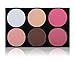 Goege 6 Color Makeup Cosmetic Contour and Blush Palette