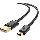 UGREEN Mini USB Cable USB 2.0 Type A to Mini B Cable Male Cord for GoPro Hero 3+, Hero HD, PS3 Controller, Cell Phones, MP3 Players, Dash Cam, Digital Camera, SatNav, GPS Receiver, PDAs etc 3ft