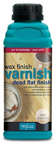 Polyvine Wax Finish Varnish Dead Flat Pint / 500ml by Polyvine